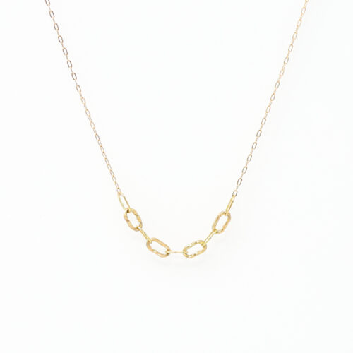 Sarah McGuire jewelry baby bowline sigment necklace, 18k solid yellow gold